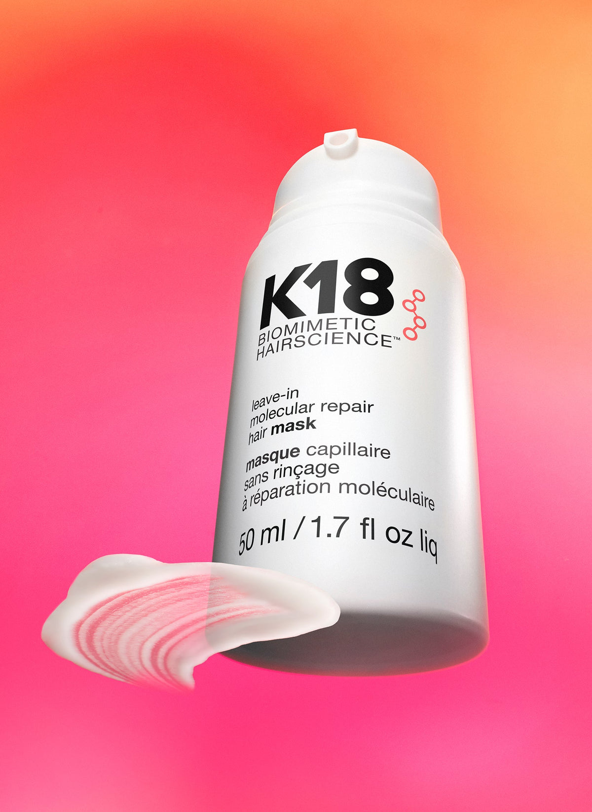 Full-Size Leave-In Molecular Repair Hair Mask 50mL K18Hair